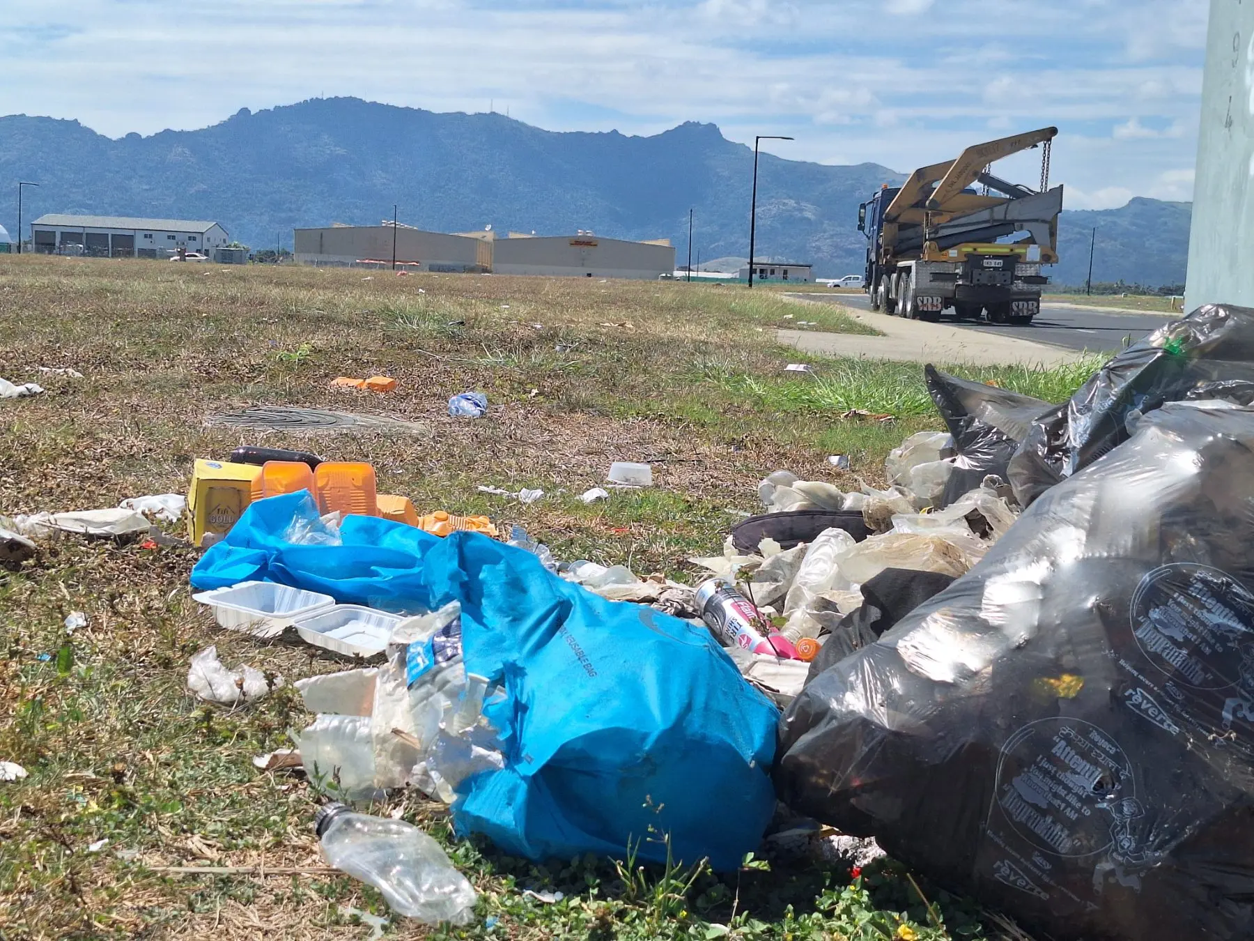 The area near the Fiji Airways hangar has become a dumping ground
