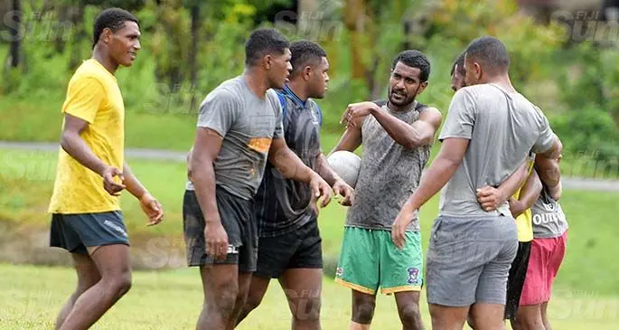 Eastern Saints sevens side while preparing for Marist Sevens at Ram Lakhan ground on September 22, 2020. Photo: Ronald Kumar