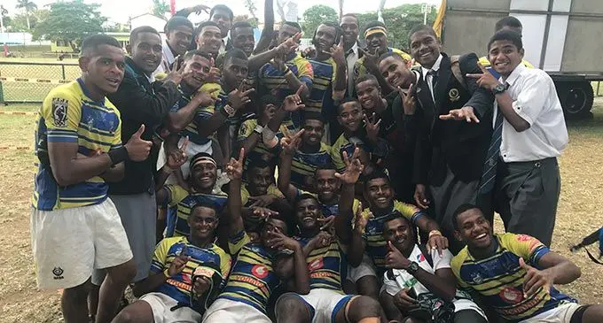 Ratu Kadavulevu Eels players, officials and supporters at Garvey Park, Tavua, today. Photo: Waisea Nasokia