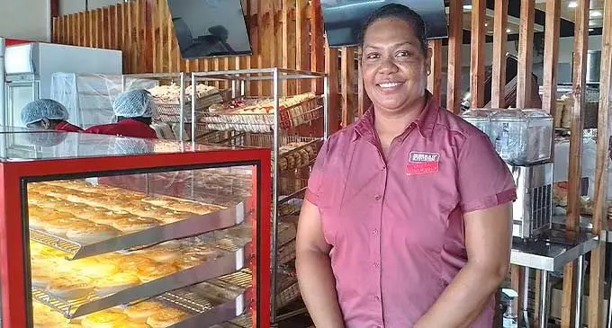 Hot Bread Kitchen Labasa branch manager Arieta Vosanibola at their new outlet at Damodar Complex on January 11, 2024. Photo: Jone Salusalu