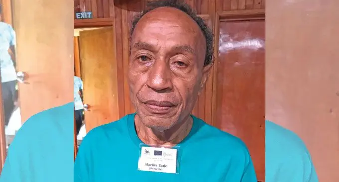 Naviavia Settlement headman Marika Sade in Savusavu on April 22, 2022. Photo: Shratika Naidu 