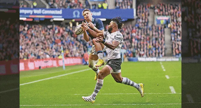 Flying Fijians rep Vilimoni Botitu defending against Scotland. Photo: AF