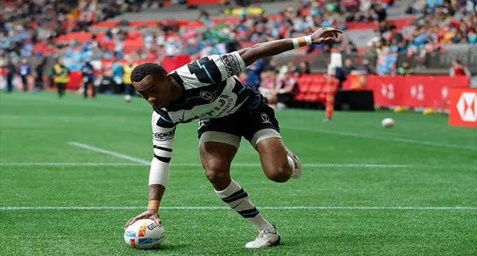 PHOTO CAPTION: Fiji 7s winger Vuiviawa Naduvalo scored twice against Canada