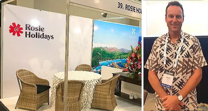 Rosie Holidays and Ahura Resorts booths at the Fijian Tourism Expo 2022 at the Sheraton Fiji Golf and Beach Resort in Denarau, Nadi, on May 11, 2022.Photo: Nicolette Chambers. Tourism Fiji Chief Executive Officer Brent Hill on May 12, 2022. Photo: Nicolette Chambers.