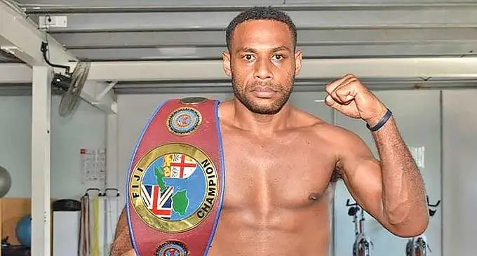 Former Fiji light heavyweight champion Savenaca “Lightning” Naliva.