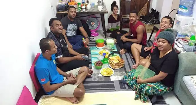 Some of the Fijians living in Wuhan, China.  