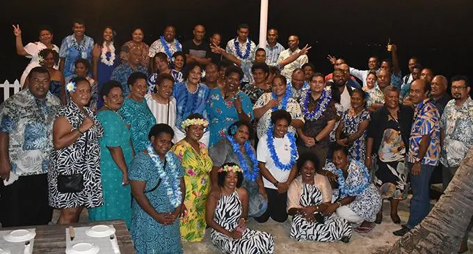Students of the Nadi College alumni at the Sailors Fiji Beach in Wailoaloa, Nadi. Photo: Waisea Nasokia