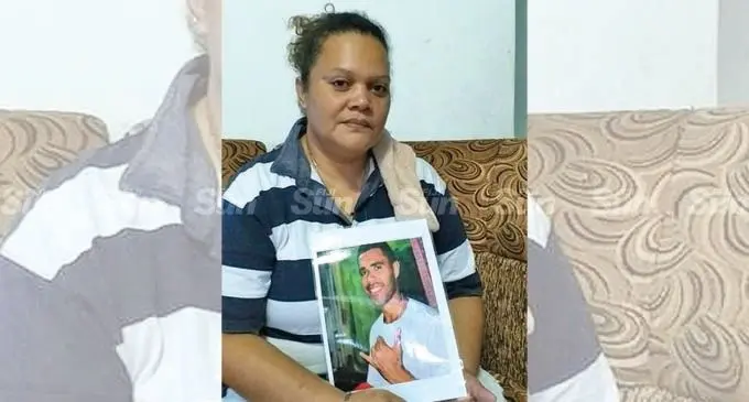 Grieving for son... Finau Mary McKenzie at her home.