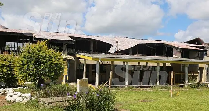 Degei House dormitory that was damaged by fire on October 26, 2019. Photo: Kelera Sovasiga