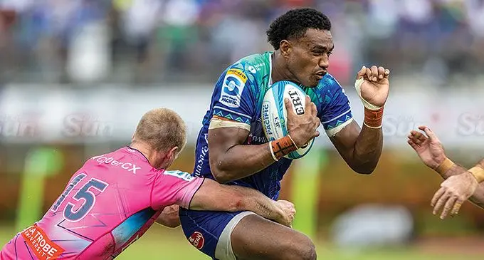 Swire Shipping Fijian Drua centre Iosefo Masi. Photo: Leon Lord