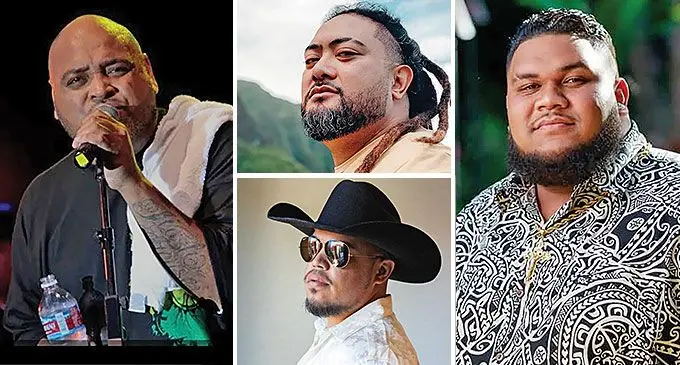 From left: George ‘Fiji’ Veikoso, J Boog (middle top), Maoli (middle bottom) and sh Tatofi.