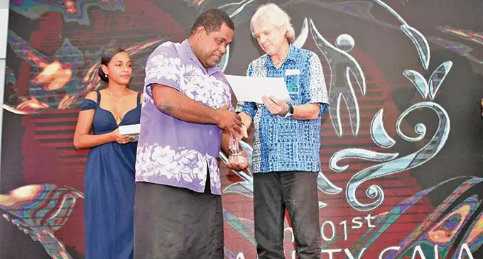 Iosefa Vukevuke and FNU Vice Chancellor Professor Nigel Healey. Photo: FNU