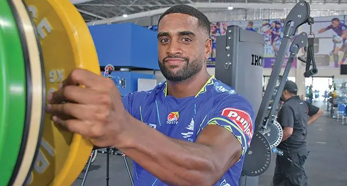 Kemu Valetini during training at the Drua homebase in Legalega, Nadi, on December 11, 2024. Photo: Waisea Nasokia