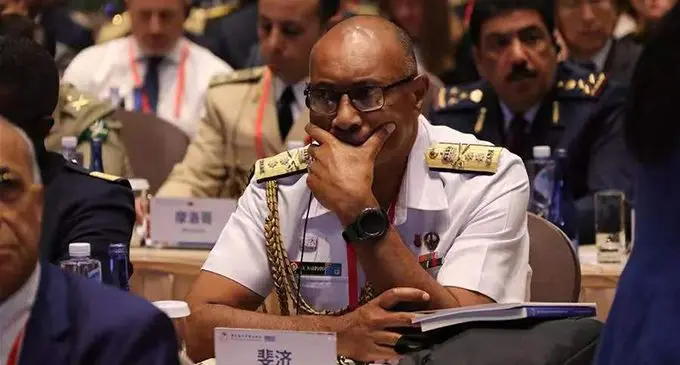 Republic of Fiji Military Forces Commander Rear Admiral Viliame Naupoto at the 9th Beijing Xiangshan Forum in China. 