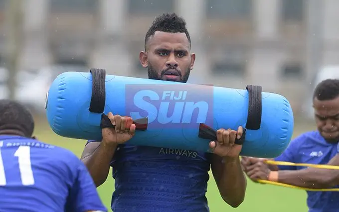 Fiji Sevens extended squad member, Vilimoni Botitu   during team training at Albert Park on October 23, 2019. Photo: Ronald Kumar.