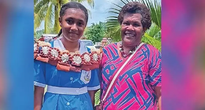 Viola Ravutubananitu, with grandmother, Ro Vani Ravutubananitu.