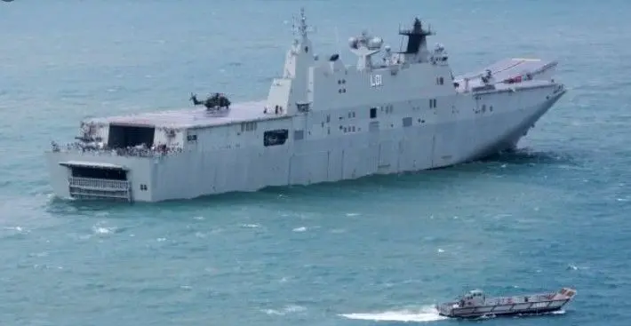 The Australian Navy's HMAS Adelaide.
