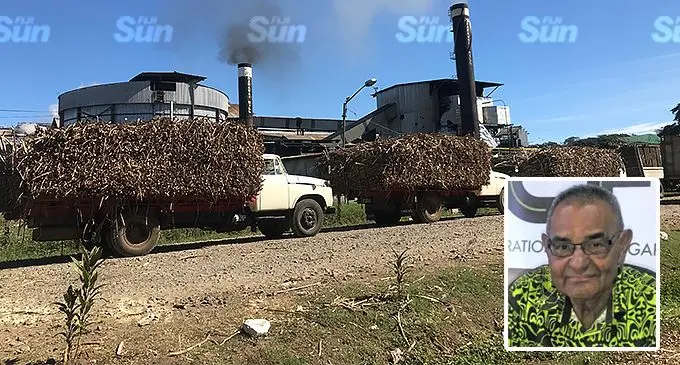 Loaded sugar cane lorries at the Fiji Sugar Corporation Rarawai mill in Ba in September. Photo- Shreya Kumar. Insert Image: Sugar Industry Tribunal registrar Timothy Brown