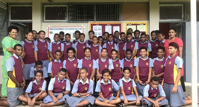 Nabua Secondary School athletics squad for the 2019 Suva Zone 2 on March 13, 2019. The Suva Zone 2 gets underway at the ANZ Stadium, Suva today. Photo: Grace Narayan