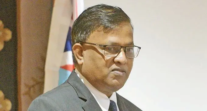 Acting Chief Justice Kamal Kumar while opening the Legal Aid Commission family law workshop in Suva on March 25, 2021.  Photo: Ronald Kumar