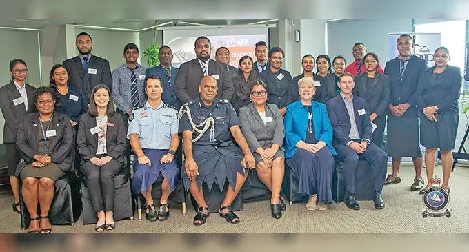 Participants of the asset confiscation and money laundering training facilitated by the Office of the Director of Public Prosecutions and the Australian Federal Police at Suvavou House in Suva on October 21, 2024. Photo: Police Media Cell