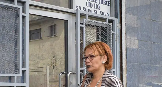 Veronica Malani at the CID office in Toorak earlier this week. Photo: Ronald Kumar