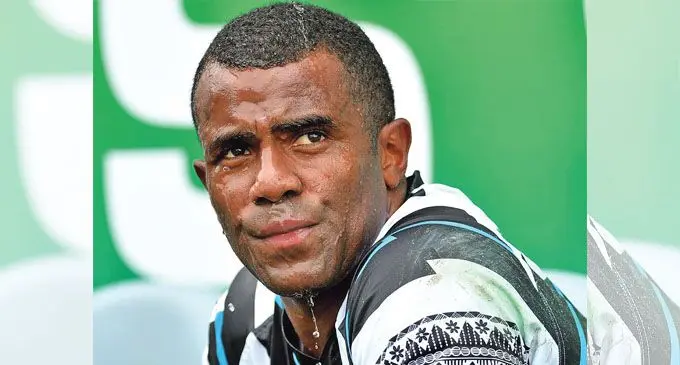 Fijian 7s playmaker Kitione Taliga  takes a break during the Oceania Sevens in Townsville on June 27, 2021. Taliga and Jerry Tuwai are the surviving members of the 2016 Olympic Games gold medal winning team.  Photo: Oceania Rugby