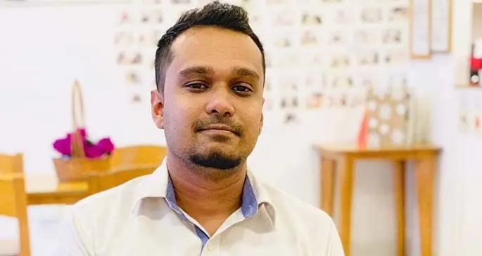Vishwa Jeet Sharma a Senior Systems Administrator at CJ Patel & Co Ltd attributes the industrial attachment component of Fiji National University (FNU) programmes. Photo: Fiji National University