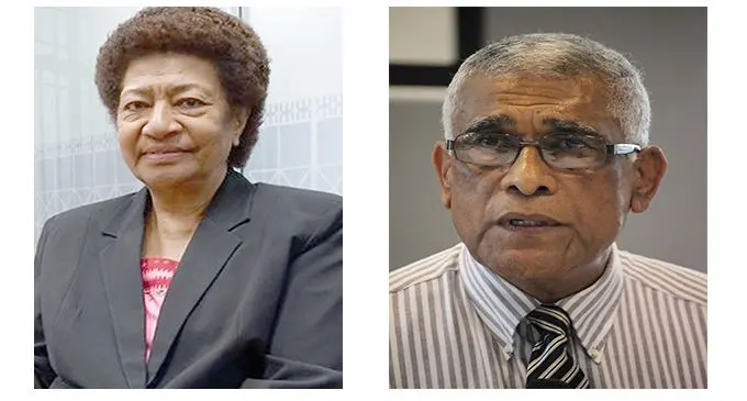 From left: Opposition Leader and Na Gone Marama Bale na Roko Tui Dreketi, Ro Teimumu Kepa and  Ratu Naiqama Lalabalavu, the Tui Cakau and SODELPA president.