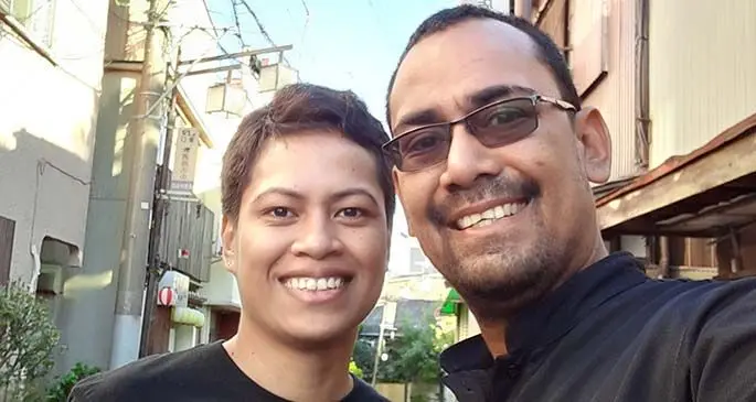 Lute and Jesse King, owners of the Kavatone Bar in Suva.