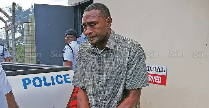 Waisea Turagadrau,39, accused of the brutal murder of his wife over the weekend, appeared in the Nadi Magistrates Court on November 1, 2023. Photo: Mereleki Nai