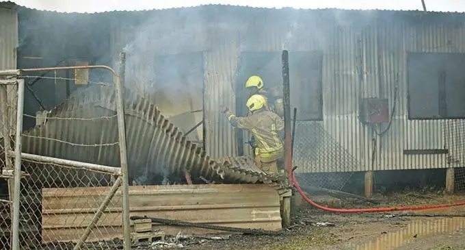 Mohammed Shaneez’s home which was destroyed by a fire at Namotomoto in Nadi. Photo: Mereleki Nai