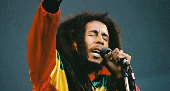 Legendary reggae singer, the late Bob Marley.