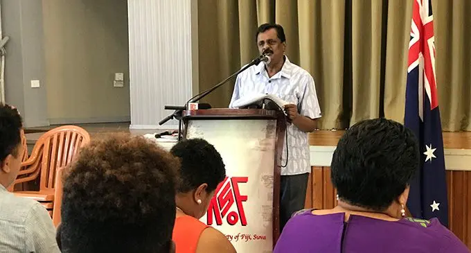 Minister for Employment, Productivity, Industrial Relations, Youth and Sports Parveen Bala at the Kshatriya Hall in Suva on October 20, 2022. Photo: Nacanieli Tuilevuka. 