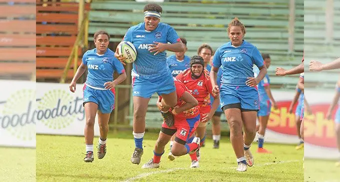 Yasawa’s Vika Nakaci on attack against Namosi during the ANZ Marama Championship semi-final at Ratu Cakobau Park, Nausori, on July 22, 2022. Yasawa won 24-20 to face Suva in the final after they beat Tailevu 31-0. In the U19 semifinals Naitasiri upsets Suva 15-12 while Nadi thrashed Yasawa 31-5. Photo: Ronald Kumar