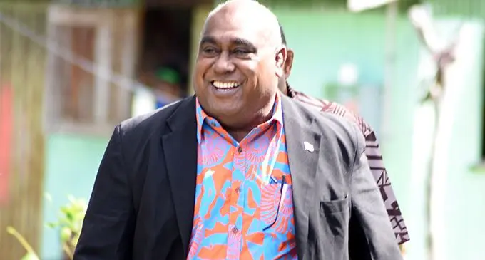 Minister for Fisheries Semi Koroilavesdau at Kiuva Village in Tailevu on June 27, 2018. Photo: Ronald Kumar.