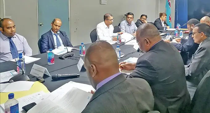Assistant Minister for Finance Esrom Immanuel with Auditors during their consultation in Lautoka this week on Performance Audit on the Monitoring of Implementation of the Sugarcane Development and Farmers Assistance Programme (PP No. 107 of 2021).