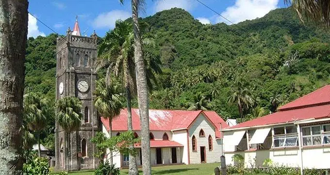 Heritage site buildings at Levuka Town, Ovalau.
