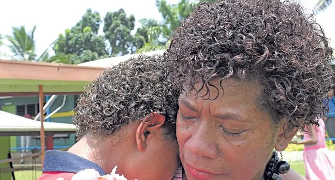 Emotional Ecelina Rokorairuku shed tears of joy as her daughter, Asenaca Rokorairuku 16, was named Head Girl of  Suva Special School on February 9, 2018. Photo: Ronald Kumar.