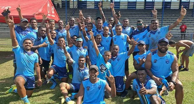 Eastern Blues Under-19 rugby league team at Prince Charles Park, Nadi, on July 23, 2022. Photo: Waisea Nasokia