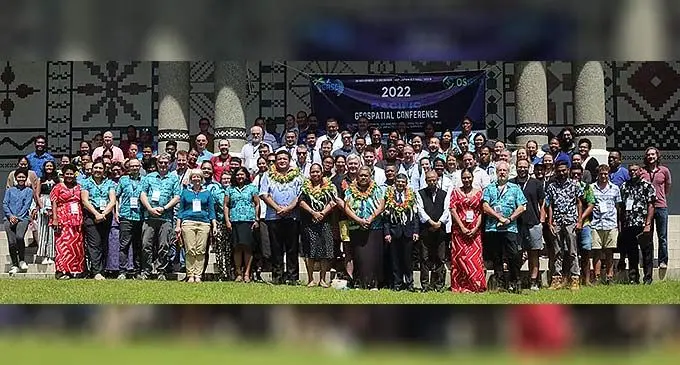 Participants of the Pacific Geospatial Conference 2022 during the opening of the conference at the University of the South Pacific, in Suva, Fiji on 28 November, 2022. Photo: Supplied