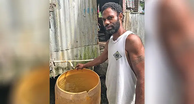 Tevita Waqa at his home in Sakoca Settlement in Tacirua. Photo: Sosiveta Korobiau
