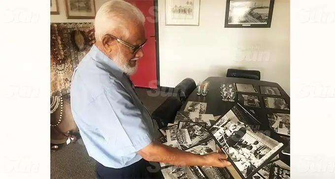 Caines Jannif Ltd chief executive officer Ikbal Jannif holding a photo he took during Fiji’s Independence Day on October 10, 1970 at Suva’s Albert Park. Photo: Maraia Vula