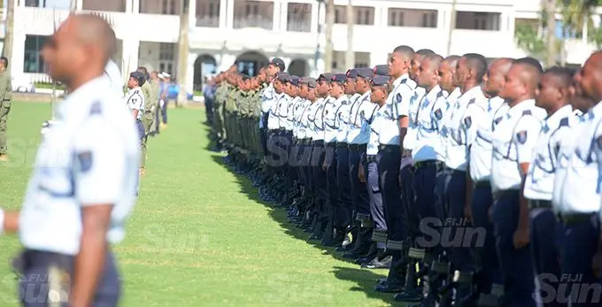 RFMF, RFMF Naval division and Police personnel during Fiji 50th Independence Day parade rehearsal at Albert Park in Suva on October 7, 2020. Photo: Ronald Kumar.