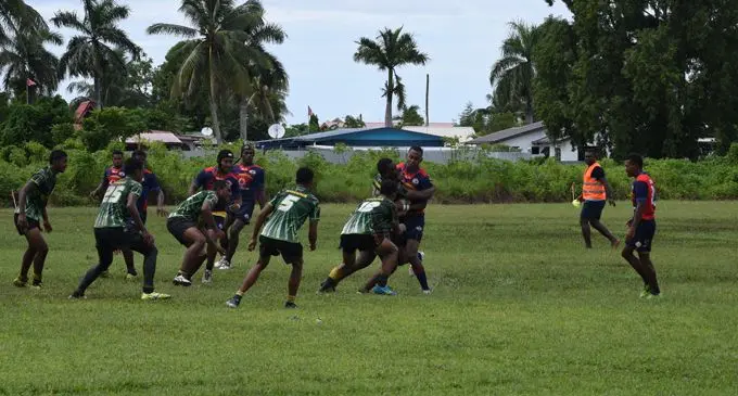 Scondary schools rugby league contest at Marcellin School ground in Suva on March 3, 2018. Photo: Peni Komaisavai