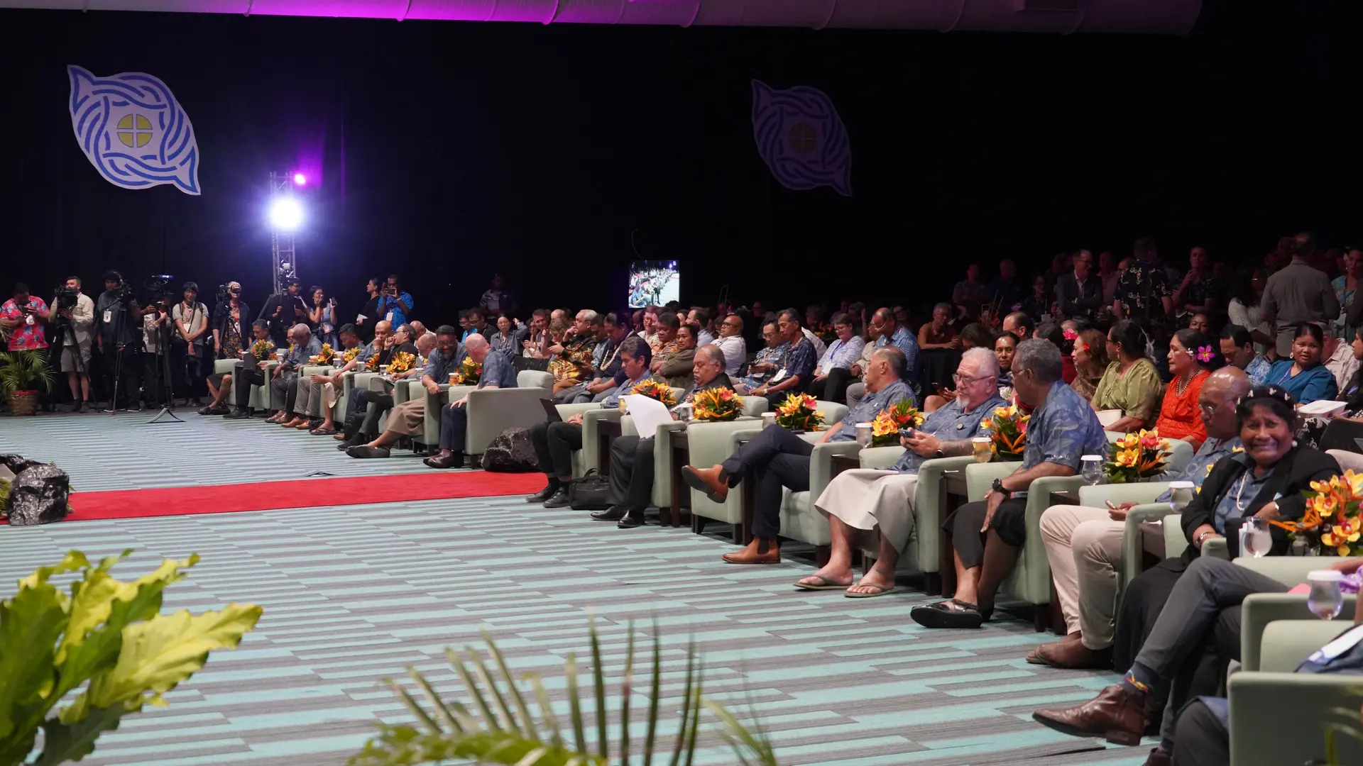 Pacific leaders at the closing ceremony of the 55th Pacific Islands Forum Leaders Meeting in Koror, Palau. 3 September 2026.