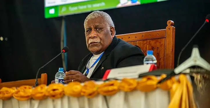 Outgoing President of the Methodist Church of Fiji, Reverend Ili Vunisuwai. Photo: Leon Lord