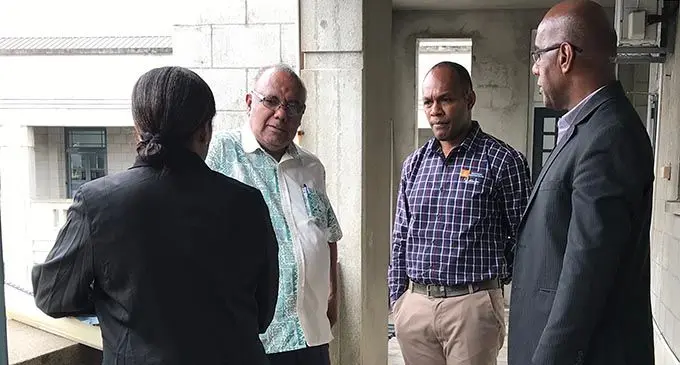 Members of SDA Church in Fiji outside the Civil High Court in Suva on November 22, 2019.  Photo: Ashna Kumar