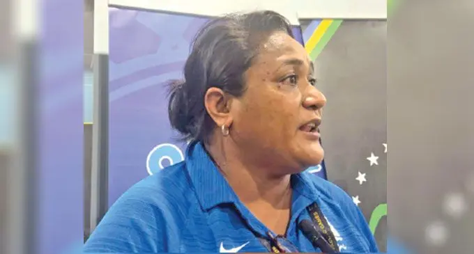 Outgoing Pearls head coach Unaisi Rokoura.