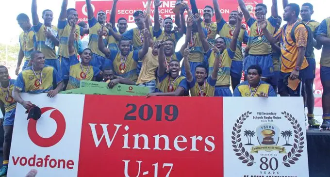 Suva Grammar School, Under 17 grade winners in the 2019 Vodafone Deans Trophy competition. Photo: Simione haranavanua.